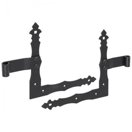 DMX - Window Shutter Angle Tape Window Hinge Furniture Hinges Wooden Connection Gate Hinge Braided Door Hinge Throw Hinges Construction Fitting for Furniture, Gates, Doors, Pack of 1 - ZNO - Black,