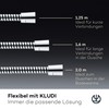 KLUDI -X1 Universal Shower Hose 1.60 m, Flexible Shower Hose