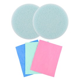 BAOFALI 5 Pcs/Set Stamp Shammy Scrubber,Stamp Cleaning Sponge,Ink Removing Tool for Applicable to Stamp Cleaning Cloth Stamps Rubber Stamps,Stamp Positioners and Craft Supplies Tool