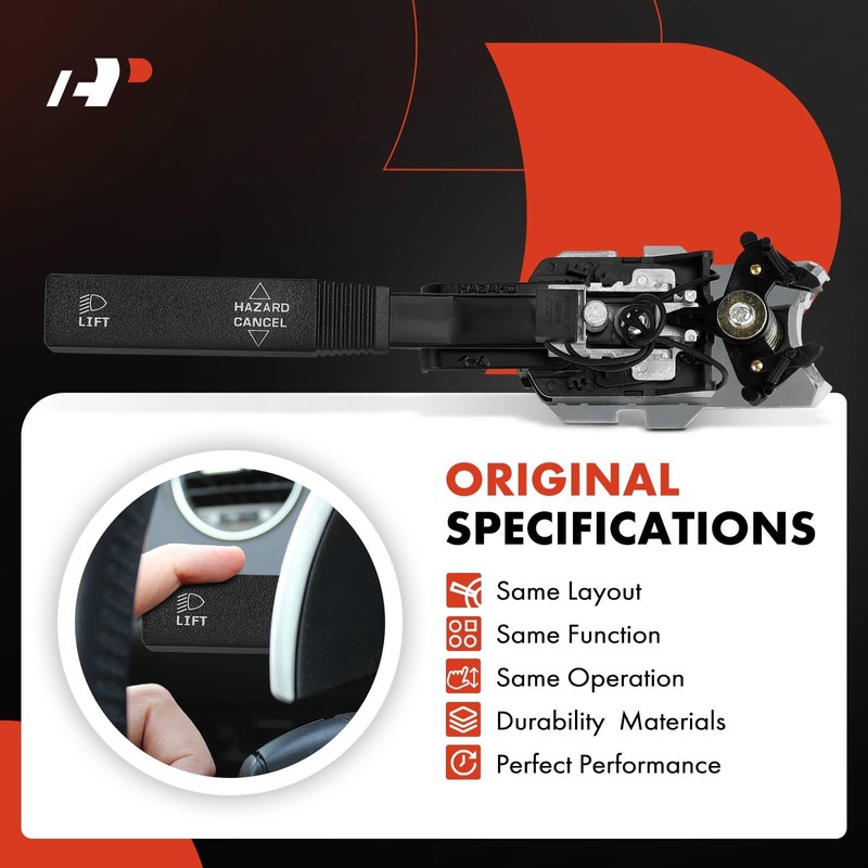 A-Premium Turn Signal Switch, Headlight Dimmer, Multifunction Switch Compatible with