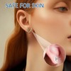 120 PCS Silicone Earring Backs Stoppers, 0.55 Inch Clear Earring