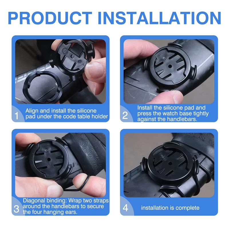 Quarter Turn Edge GPS Cycling Computer mount, Compatible with Mounts