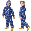 Fewlby Puddle Suit Girls Rain Suit, Waterproof Suit Kids All