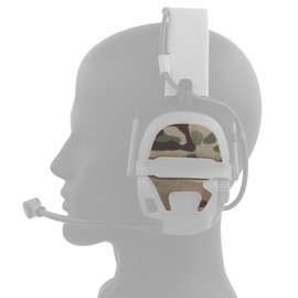 Let Me Be Tactical Headset Camo Hook Loop Patches Compatible for AMP Headset Mod Camouflage Kit-MC