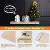 SEMPOMA Solid Wood Pegboard Shelf, High Balance and No tilt,