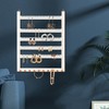 Wall Mounted Earring Organizer, Earring Holder Organizer Wall,Solid Wood Earring
