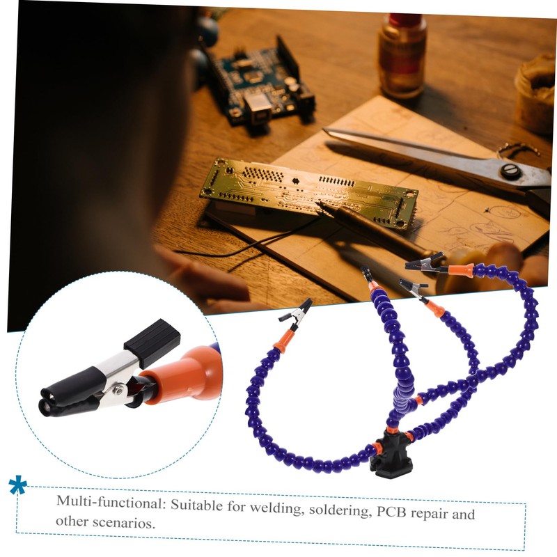 LABRIMP Soldering Third Hand Tool Flexible Arms and Non- Base