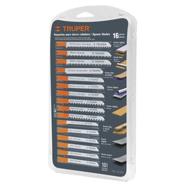 TRUPER JSCA-16 16-Pc U-Shank Jig Saw Blade Set