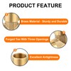 QUARKZMAN Brass Tee Pipe Fitting, 1/4" x 1/4" x 1/4"