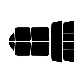 Rvinyl Window Tint Kit Compatible with Ford F-150 1992-1996 (4 Door) - Complete Precut Kit - 5%