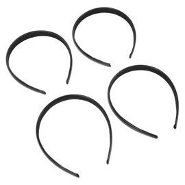 NOLITOY 2pcs Black PU Leather Headbands Plain Black Hairbands for Women Teens Stylish Hair Accessories for Everyday Use and Special Occasions Chic Minimalist Design