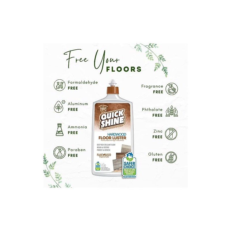 Quick Shine Hardwood Floor Cleaner, 27-oz. (Pack of 4)