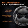 LED Fog Lights Dual Color Bumper Driving Lamps Assembly Replacement