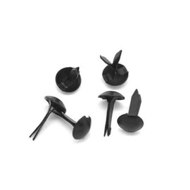 500 x Black Pastel Round 9mm x 5mm Brads (Bradlets) for Cardmaking, Scrapbooking Art Crafts, Jewellery Making