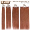 Elailite Clip in Hair Extensions Real Human Hair Double Weft