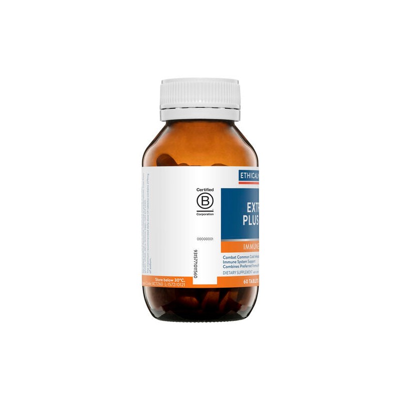 Ethical Nutrients Extra C Plus Zinc 60 Tablets