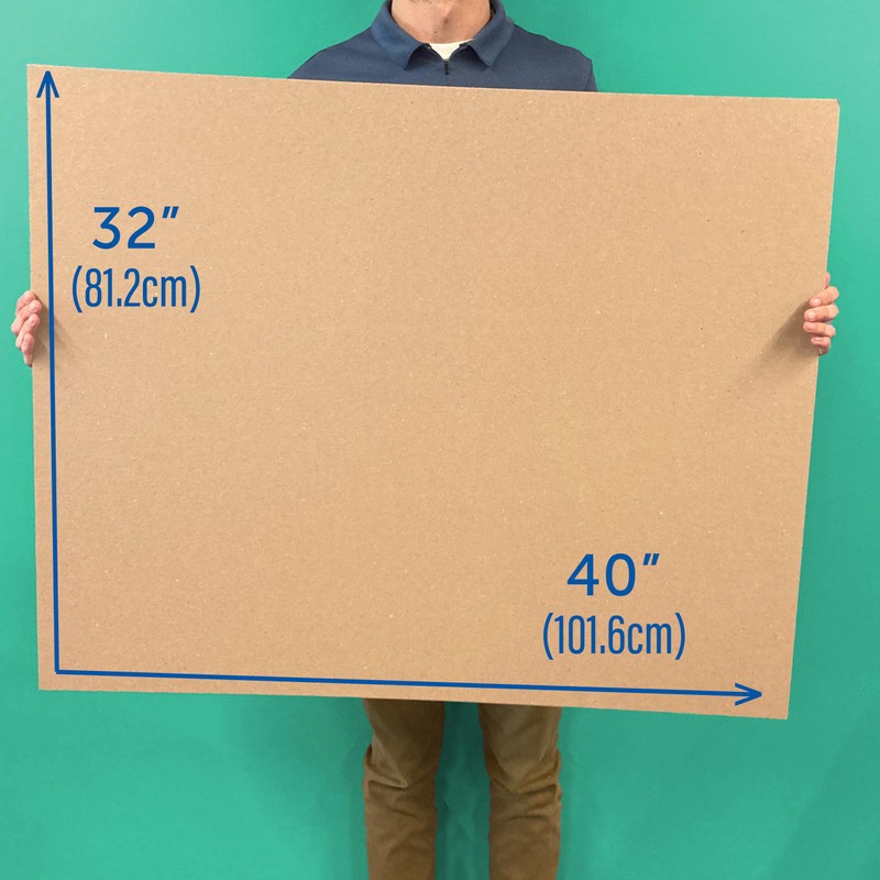 Flipside Products 32" x 40" Kraft Two Sided (C-Flute) Corrugated