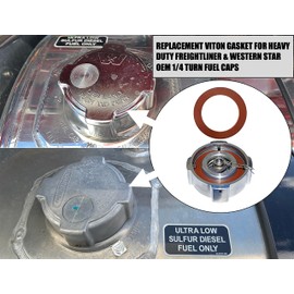 Road Superior Truck Parts Pair of Viton Gaskets for Freightliner 1/4 Turn Fuel Caps
