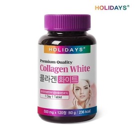 Holidays [Holidays] Collagen White 120 tablets 1 bottle (4 months supply) None / [홀리데이즈] 콜라겐 화이트 120정 1병 (4개월분) 없음