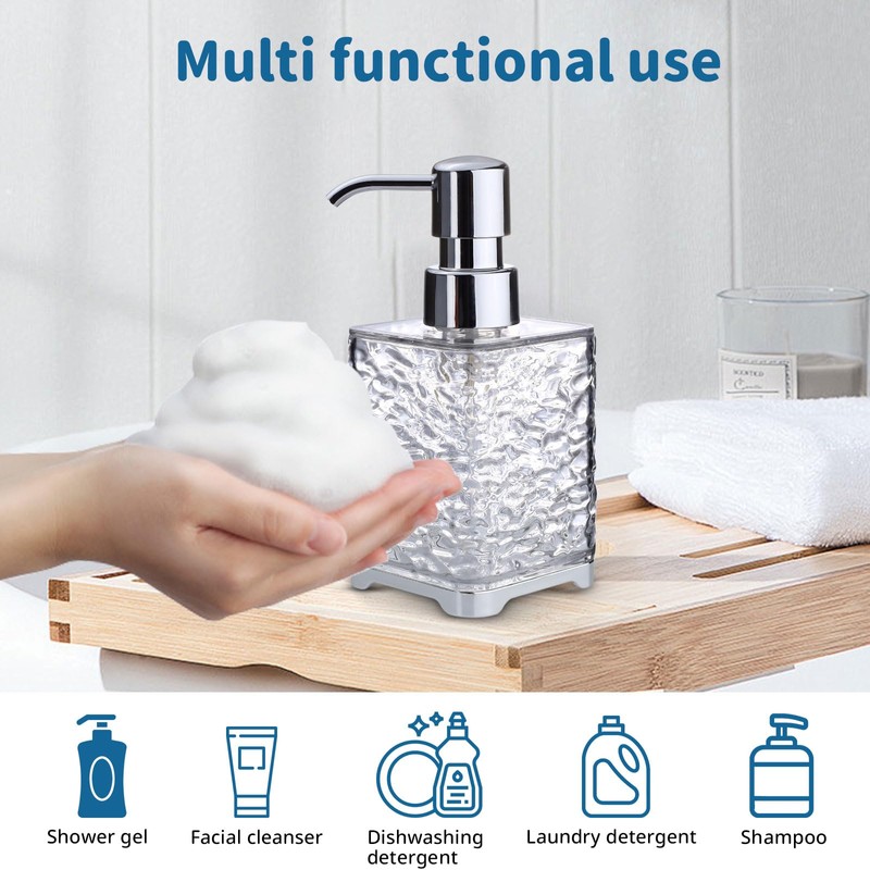 LELE LIFE 2 Pack Foaming Soap Dispenser - Acrylic Foaming