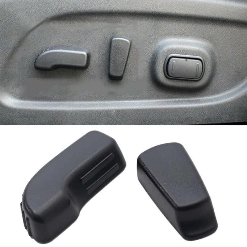 Vkinman 2Pcs Power Seat Backrest Adjust Switch Button Cap Cover