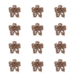 YISSION 12 Pcs Mini Brown Flower Hair Clips for Women Girls Cute Small Hair Barrettes Tiny Flower Claw Clips for Thin Thick Hair Hair Accessories for Women Girls