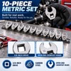 Crowfoot Wrench Set for Tool Kits – 3/8-Inch Drive Carbon