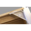Berta 20-Pack, 90 Degree Cabinet Triangle Bracket, Plastic White Corner
