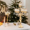 Tall Floor Candle Holders - 2Pcs Gold Candelabra for Wedding