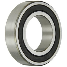 FAG 2205K-2RS-TV-C3 Self-Aligning Bearing, Double Row, Tapered Bore, Double Sealed, Polyamide/Nylon Cage, C3 Clearance, Metric, 25mm ID, 52mm OD, 18mm Width, 9500rpm Maximum Rotaional Speed, 750lbf Static Load Capacity, 2700lbf Dynamic Load Capacity