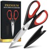 Cozor Kitchen Scissors 22 cm, Household Scissors with Saw Edge,