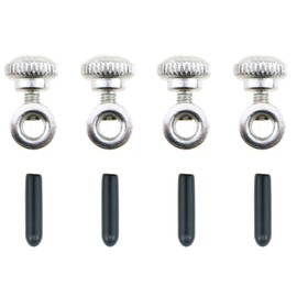 MEETOOT 2 Sets Wire Rope Jump Rope Accessory Screw Nut Adjustable Steel Screw End Cap Rubber Sleeves for Adjusting and Fixing the Length of Wire Rope Jump Rope