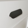 Peaha 10 Pack Matte Black Finger Pulls for Cabinets Edge
