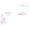 Modern Open Female Birthday Card - 9 x 6 inches