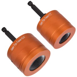 1/2" & 3/4" Metal Copper Pipe Cleaner Set: Electric Drill Cleaning Brushes Tools for Tubes, Professional Plumbers and Industrial Purposes for Cleaning Rust, Stains, Paint