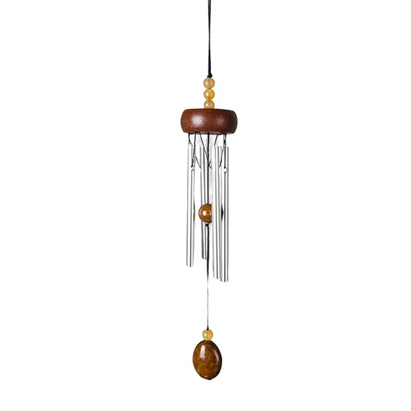 YFFSFDC Mini Wind Chime Entryway Chime Indoor Outdoor Furin Healing Exterior Good Luck Decoration Interior Metal 4 Pipe Wind Chime (Wind Chime 2)