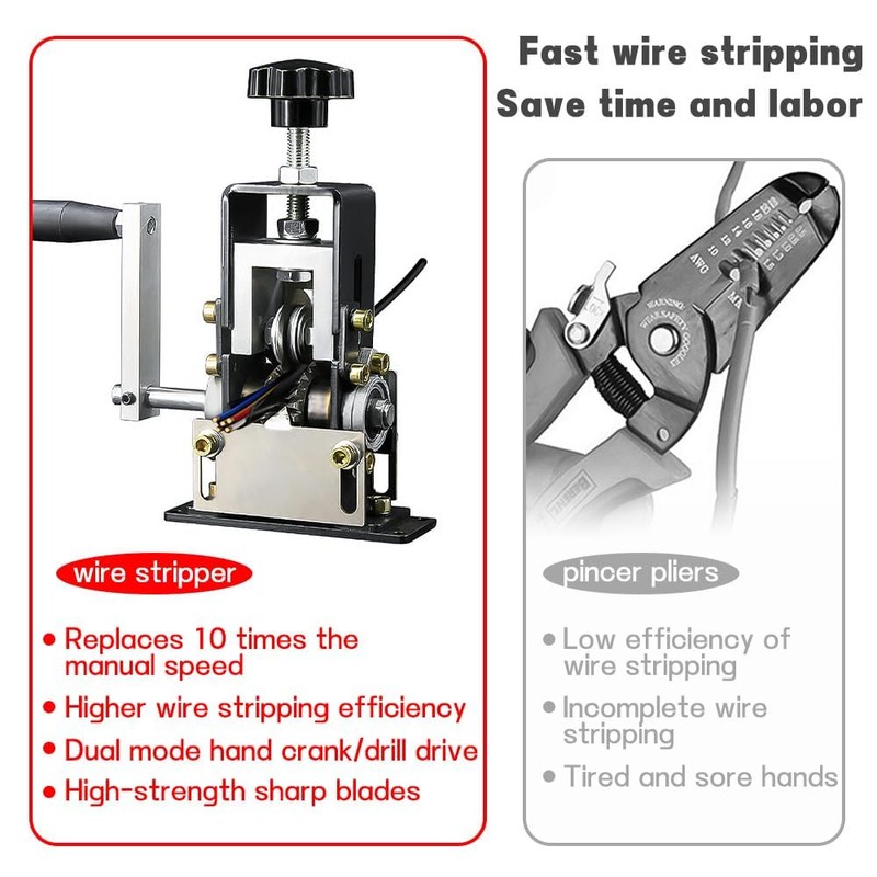 Automatic Copper Wire Stripper Machine, Pelador de Cable Electrico, Drill