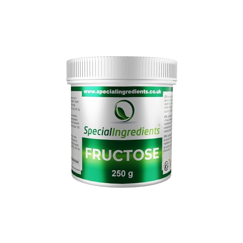 Fructose 250g (Fruit Sugar) Premium Quality Non GMO, Vegan, Gluten