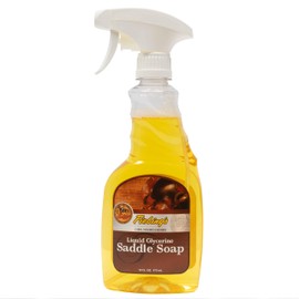 Fiebing's Tack Cleaner - Liquid Glycerine Saddle Soap for Leather (16 oz) - Smooth Leather Cleaner & Conditioner to Soften, Protect & Restore Leathercraft - For Car Seat, Shoe, Purse, Boot, & Saddles
