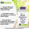 tnvitamins Black Raspberry Capsules 850mg Per Serving - 180 Capsules