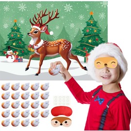 PLULON Valentines Game for Kids Pin Heart on Frog with 24 Heart Stickers Poster Backdrop for Girl Boy Valentines Princess Party Decor School Family Classroom Activities Valentines Party Favor Supplies