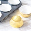 100Pcs Foil Metallic Cupcake Liners Baking Muffin Paper Cups Cases