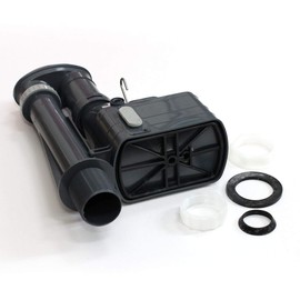 Wirquin Metro Rapid 3 Part Oblong Lever Flush Syphon 8 inch DSY8825, Grey/White, 8/2.25-Inch