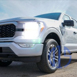 D15 Lighting White LED Low High Beam Headlight Bulbs for 2023 2024 Ford F150 F250 XL XLT STX
