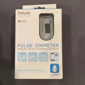 Beurer Bluetooth Fingertip Pulse Oximeter, PO60- Blood Oxygen&Heart Rate Monitor