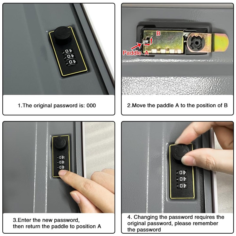 Golgner Book Safe with Combination Lock, Book Safe Safe, Secret