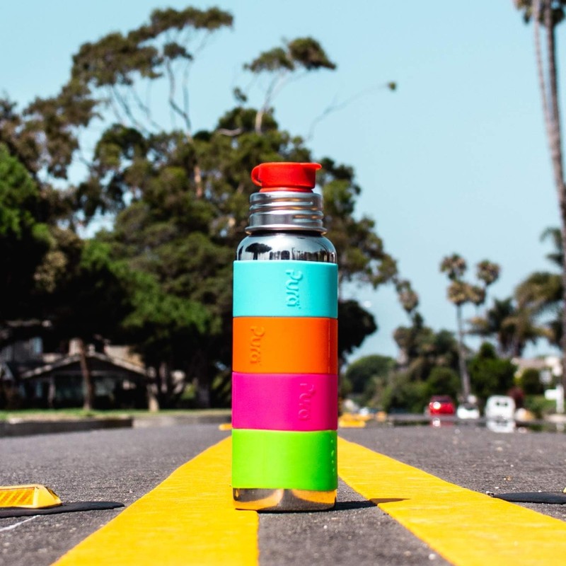 Pura Kiki Bottle Short Silicone Sleeves - Plastic-Free, Medical Grade,