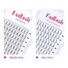 Volume Eyelashes, 5D, 0.07 mm, D Curl, 12 mm, Volume