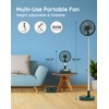 Primevolve Battery Operated Fan,Portable Rechargeable USB Floor Table Desk Fan