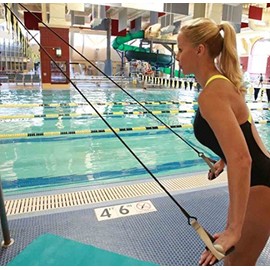 Strechcordz Modular Set ~ Silver 3-8lbs ~ Swimmer's Wet & Dry Land Kit for swimmer's pull, tricep extensions, rowing, overhead raises, proper hip rotation, stroke efficiency